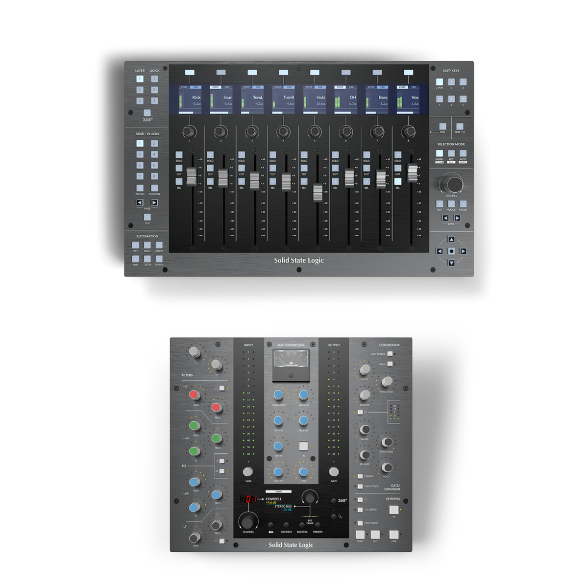 Solid State Logic UF8 + UC1 DAW Controller Bundle – Luther Music Singapore