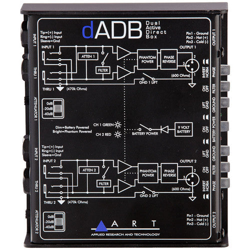 ART dADB Dual Active Direct Box