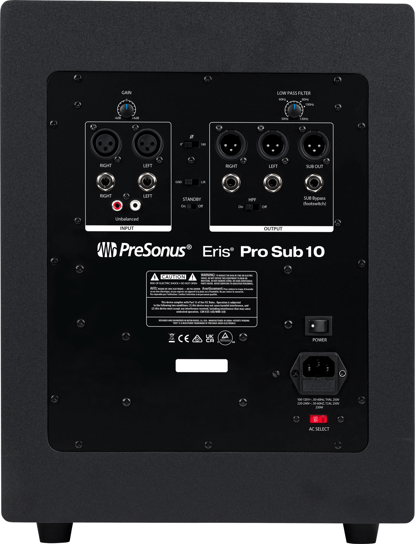 Presonus Eris Pro SUB 10 10" Powered Reference Studio Subwoofer