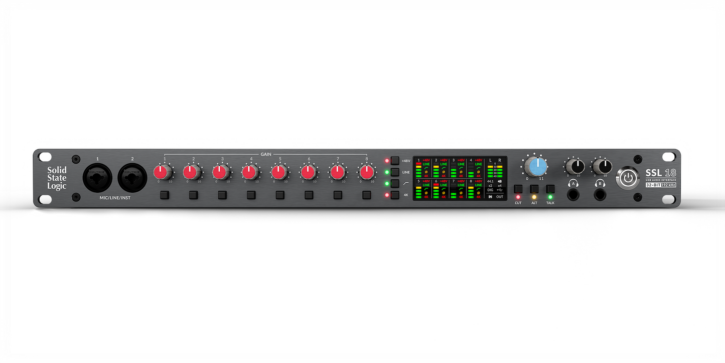 Solid State Logic SSL 18 26-in/28-out High-Performance USB Audio Interface