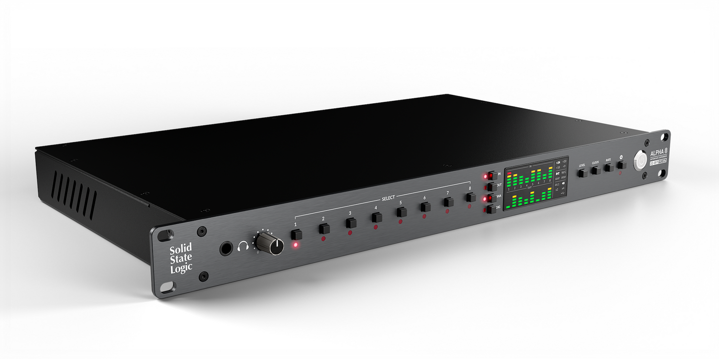 Solid State Logic Alpha 8 High-Performance 8x8 AD/DA Converter with Analogue, ADAT, S/PDIF and USB I/O