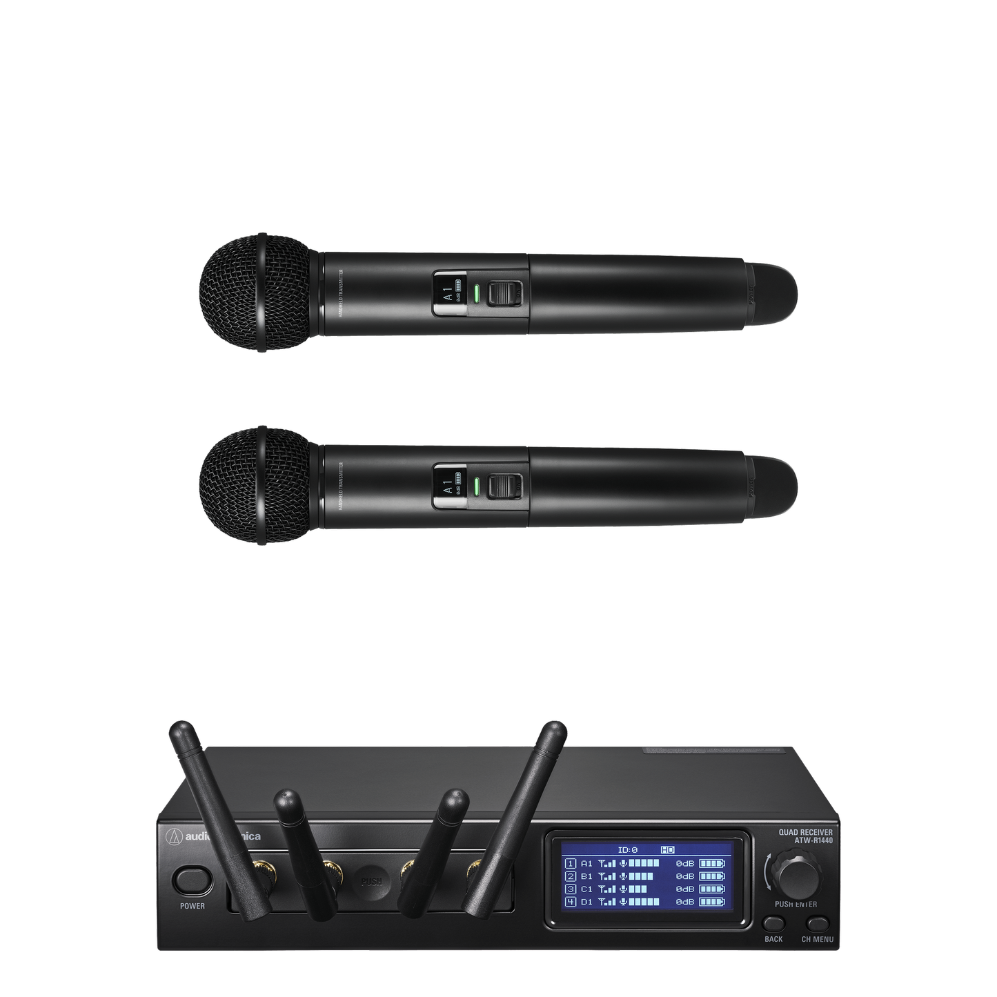 Audio Technica ATW-1422 System 20 PRO Dual Wireless Handheld Mic System