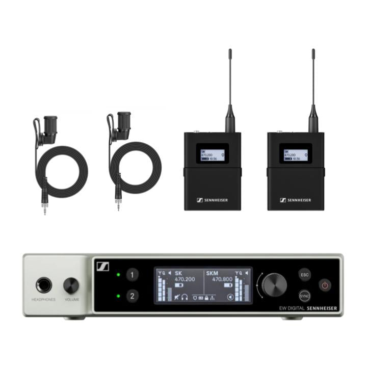 Senneheiser EW-DX MKE 40 SET Digital Dual Wireless Lavalier Microphone System