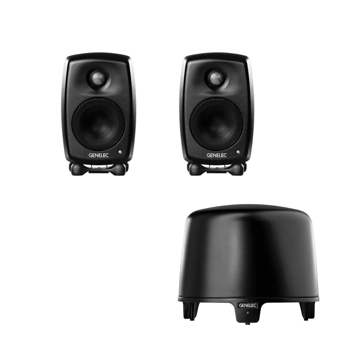 Genelec G ONE 2.1 Stereo System Bundle (Black)