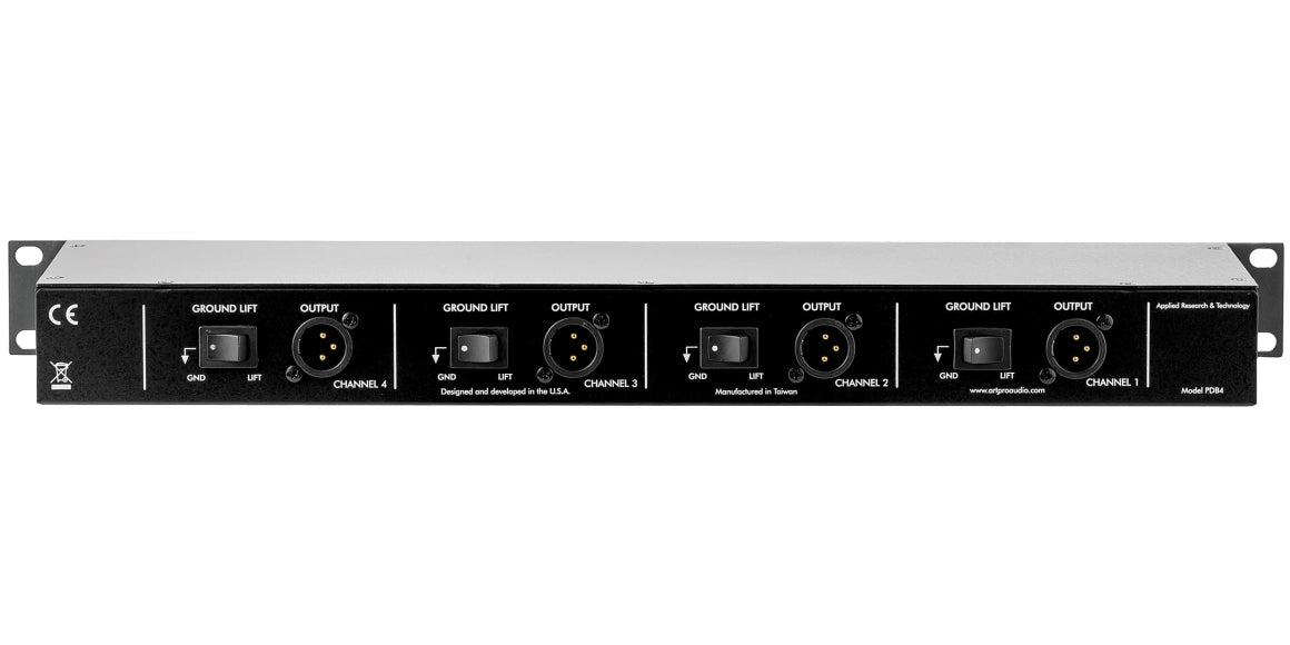 ART PDB4 4-Channel Passive Rackmount DI