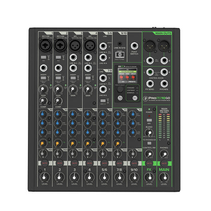 Mackie ProFX10 GO Battery-Powered 10-Channel Mixer with USB