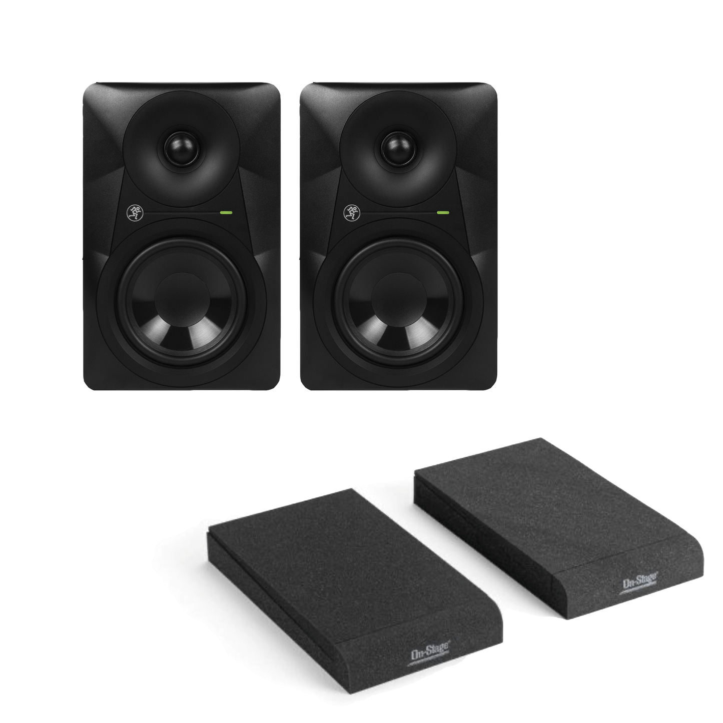 [DEMO UNIT] Mackie MR524 5" Powered Studio Monitors (Pair) with ASP3001 Studio Monitor Foam Pads