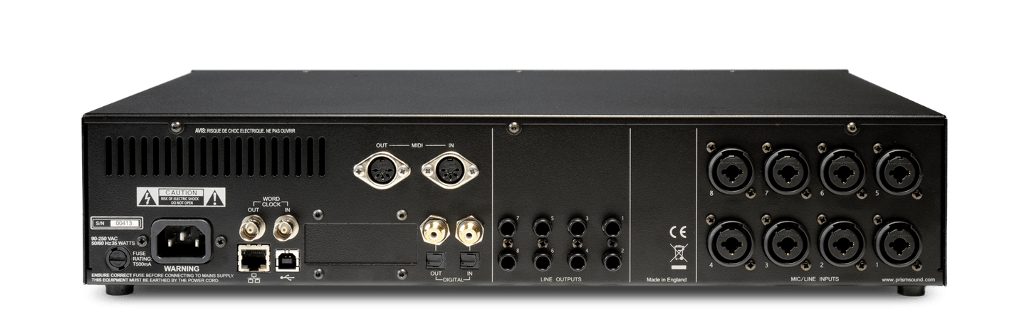 Prism Sound Atlas 8-in/8-out Audio Interface