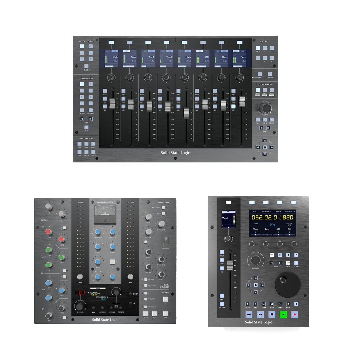 Solid State Logic UF8 + UC1 + UF1 DAW Controller Bundle