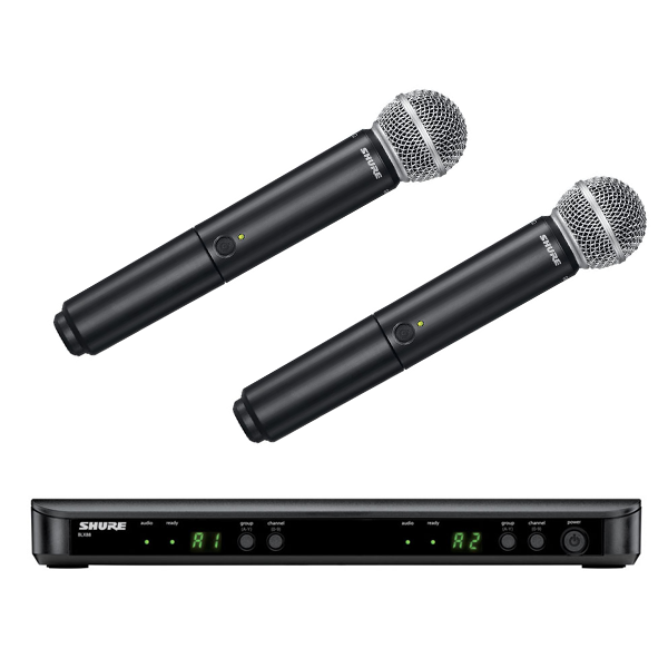 Shure BLX288/SM58 Dual Wireless Handheld Microphone System – Luther ...