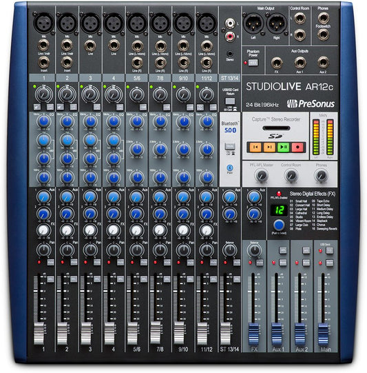 Presonus StudioLive AR12c 14 Channel Hybrid Mixer & Interface