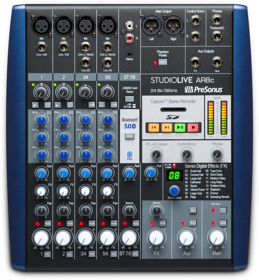 Presonus StudioLive AR8c 8 Channel Hybrid Mixer & Interface